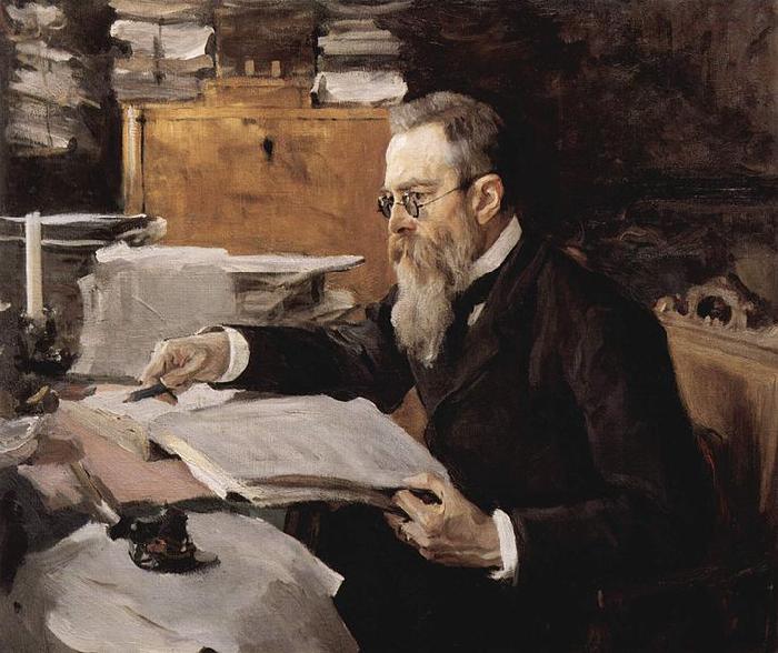 Valentin Serov Portrait of the composer Nikolai Andreyevich Rimsky-Korsakov oil painting picture